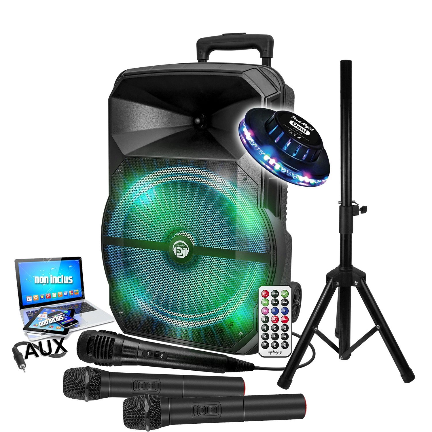 MYDJ MDJ-12 RVB LED Speaker System