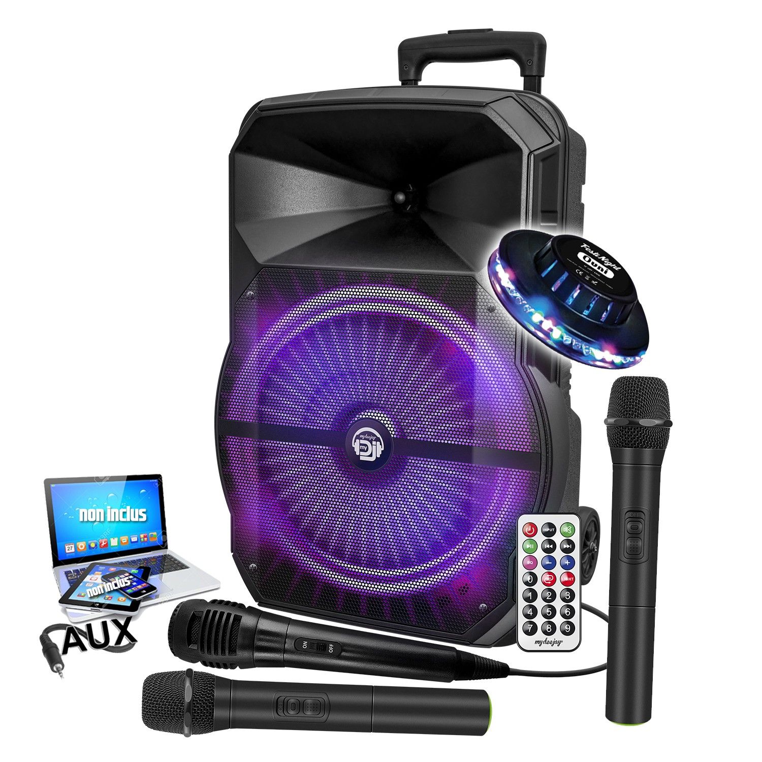 MYDJ MDJ-12 RVB LED Speaker System
