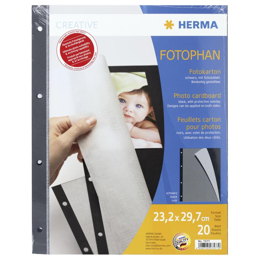 Herma Photo Cardboard Sheets