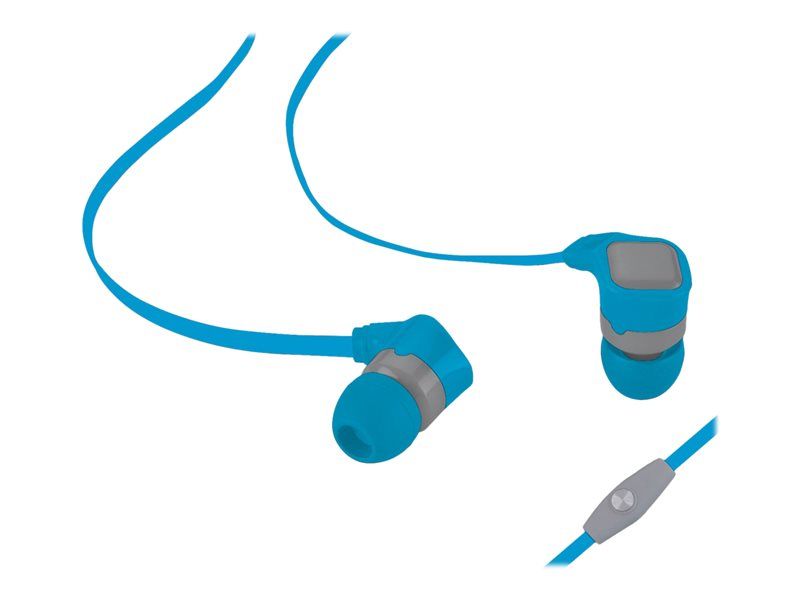 We Digital Earbuds with Microphone - Wired - 3.5mm Jack - Gray Blue