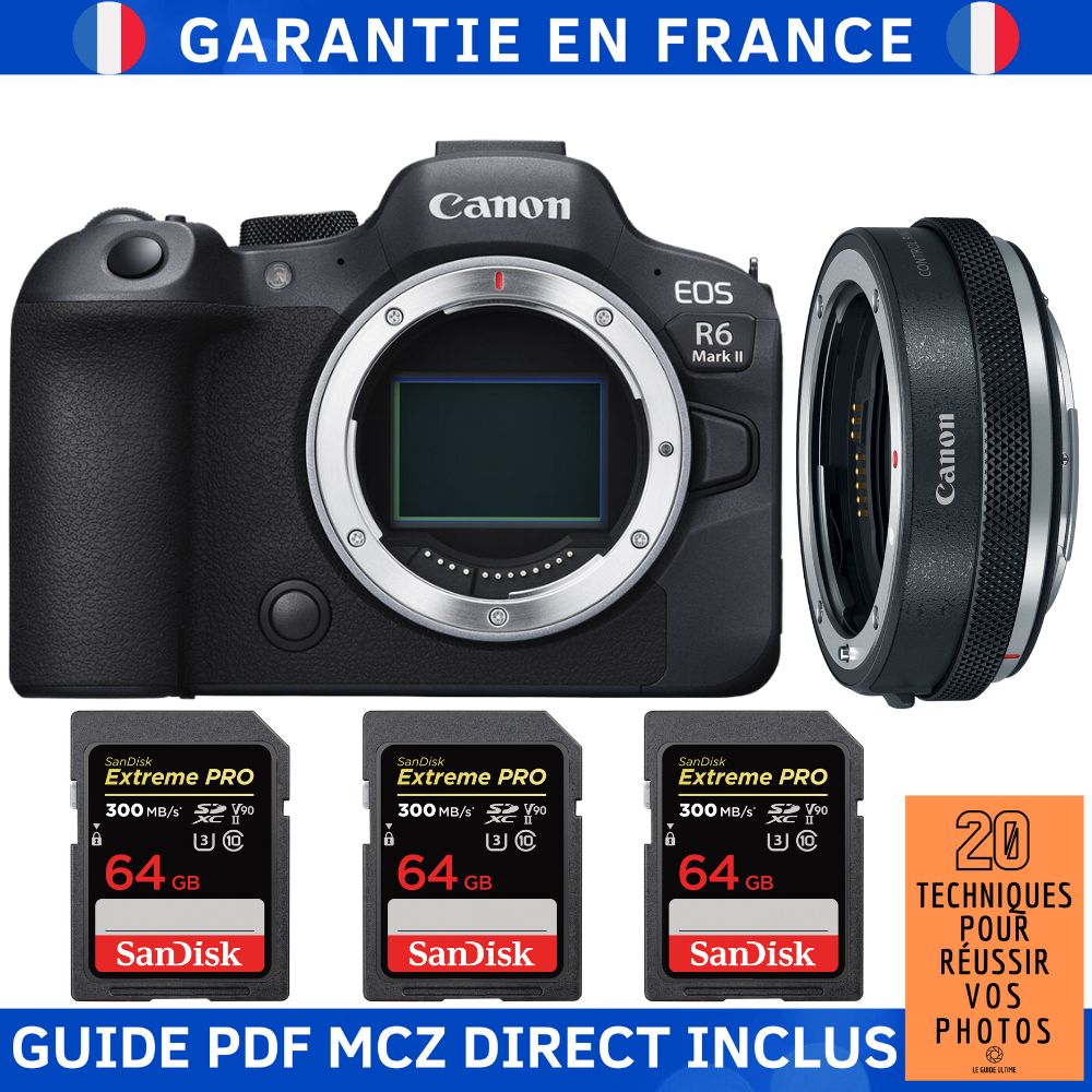 Canon EOS R6 Mark II Camera Kit with Accessories