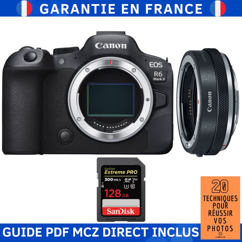 Canon EOS R6 Mark II Camera Kit with Lens and Memory Card