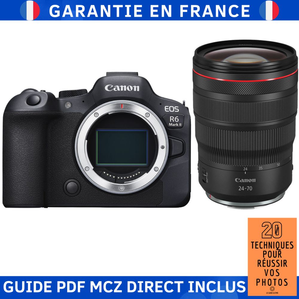 Canon EOS R6 Mark II + RF 24-70mm f/2.8 L IS USM Lens + Guide PDF MCZ DIRECT '20 Techniques for Success in Photography