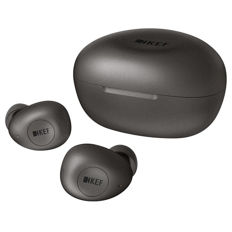 KEF Mu3 True Wireless Earbuds, Carbon Grey
