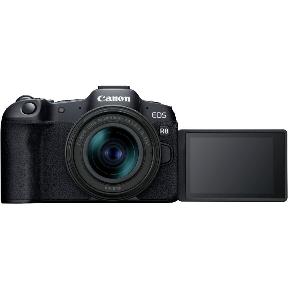 Canon EOS R8 Hybrid Camera + RF 24-50mm f/4.5-6.3 IS STM Lens