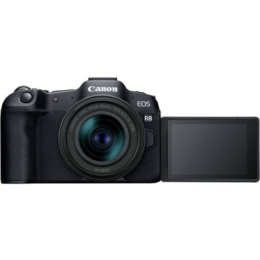 Canon EOS R8 Hybrid Camera + RF 24-50mm f/4.5-6.3 IS STM Lens