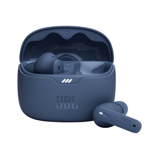 JBL TUNE Beam Auriculares inalámbricos con cancelación activa de ruido y micrófono - Azul