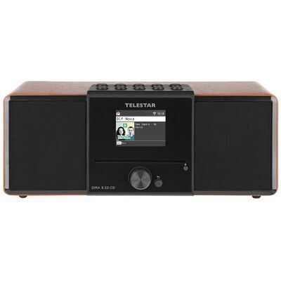 Sistema estéreo mini Telestar DirA S32i Nuez, 30W RMS