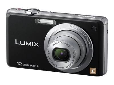 Panasonic Lumix DMC-FS10EF-K Digital Camera - Compact - 12.1 MP - 720p - 5x Optical Zoom - Black