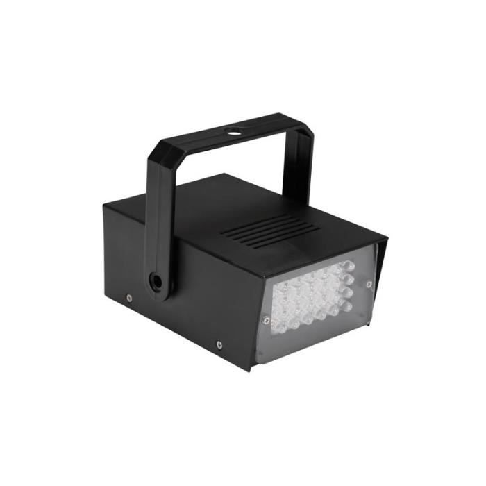 Perel White LED Stroboscope - 24 LEDs - Battery-Powered