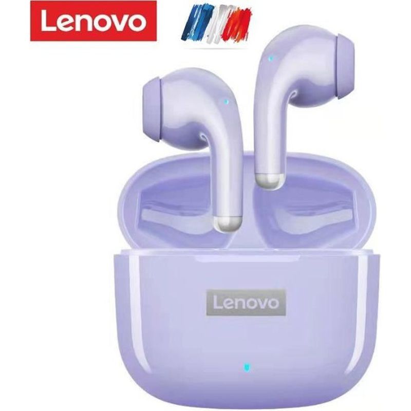 Lenovo LP40 Pro Wireless Bluetooth Earbuds - Purple