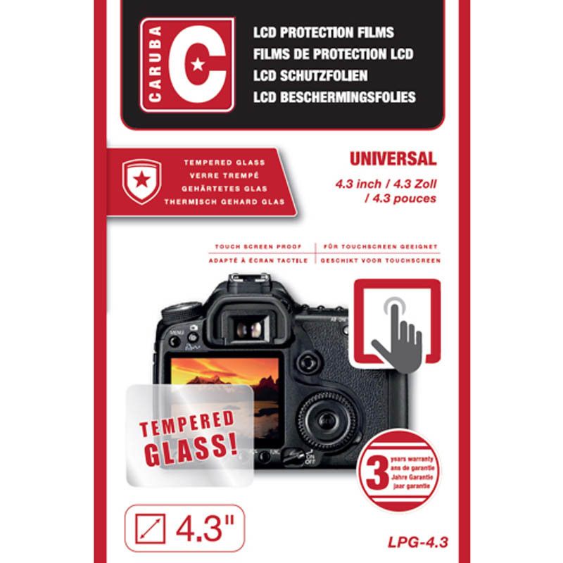 Manfrotto Caruba 4.3' Glass Screen Protector (2-Pack)