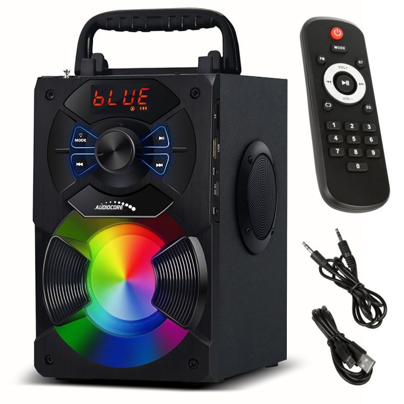 AUDIOCORE AC730 RGB Bluetooth Speaker (Black)