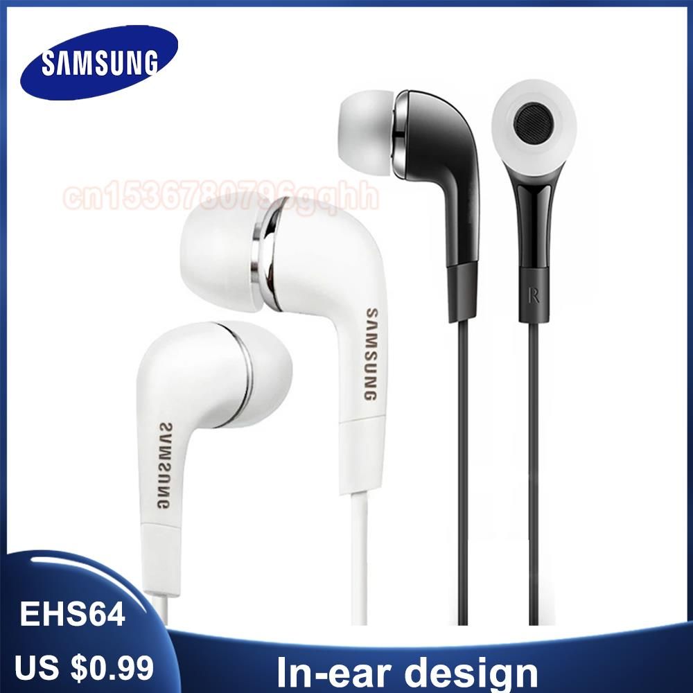Casque Samsung EHS64, écouteurs intra-auriculaires filaires avec microphone intégré pour smartphones