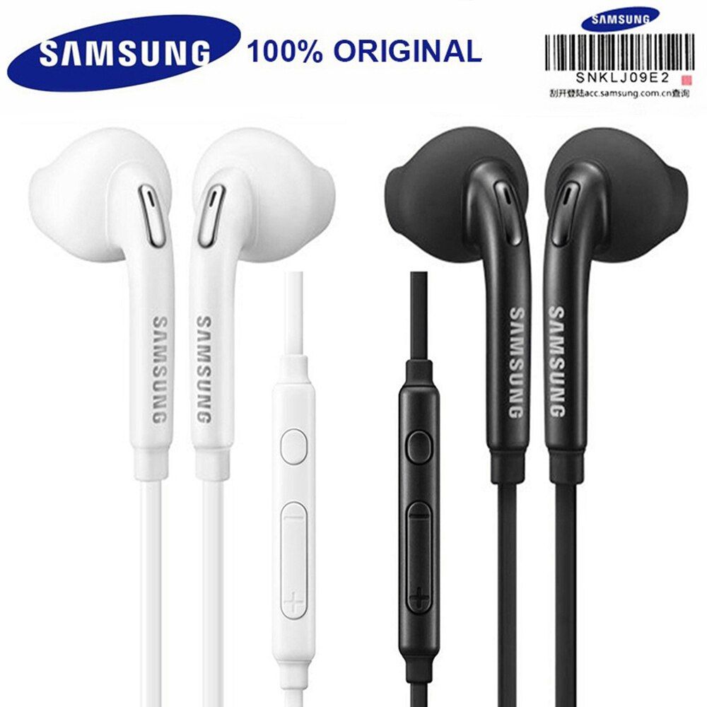 Ecouteurs intra-auriculaires Samsung d'origine EO-EG920 avec micro et contrôle du volume pour Galaxy A3, A5, A7, A8 2016-2018, J3, J5, J7, C5