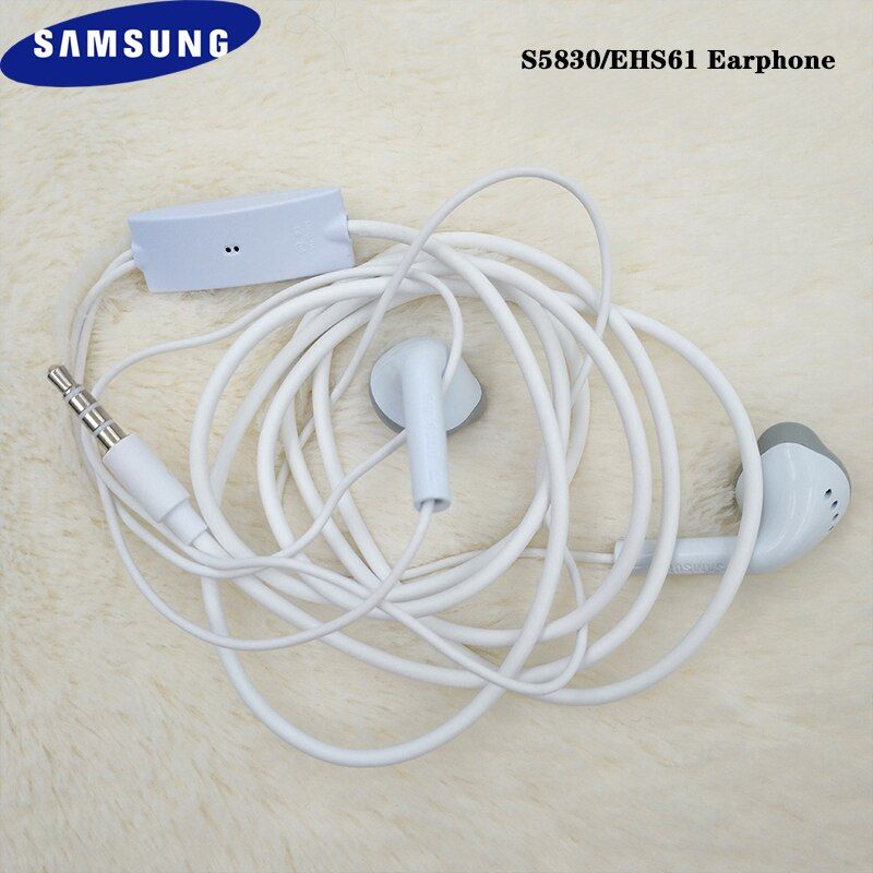 Ecouteurs Samsung d'origine S5830/EHS61 - Écouteurs filaires intra-auriculaires avec micro