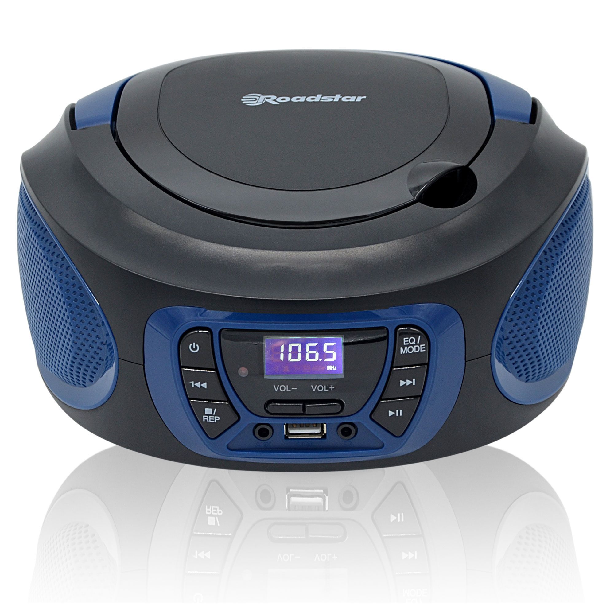 Reproductor de CD digital portátil Roadstar CDR-365U/BL