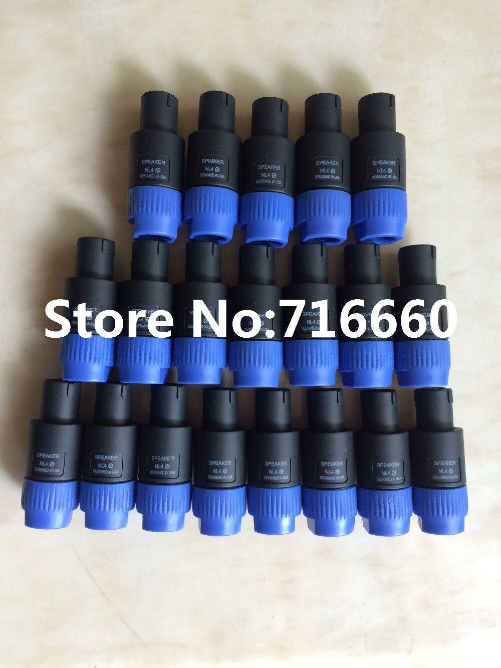 GUPBOO High-Quality 20-Piece Speakon Connectors, 4-Pin Speaker Terminals