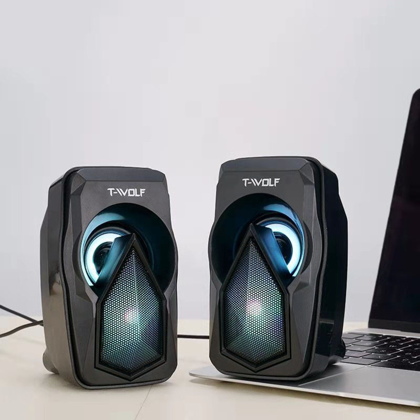 GUPBOO USB Computer Mini Speaker with RGB Light