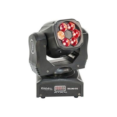 Ibiza Light Rollingeye 6x12W Multi-Color LED Wash Light