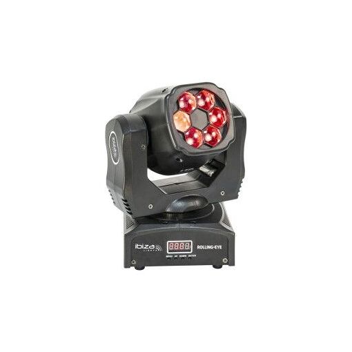 Ibiza Light Rollingeye 6x12W Multi-Color LED Wash Light