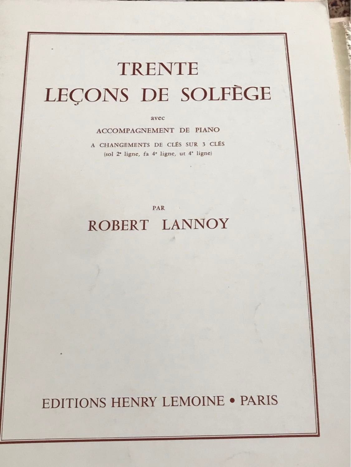Lemoine R  Leeons 3 Keys 30 with Accessory