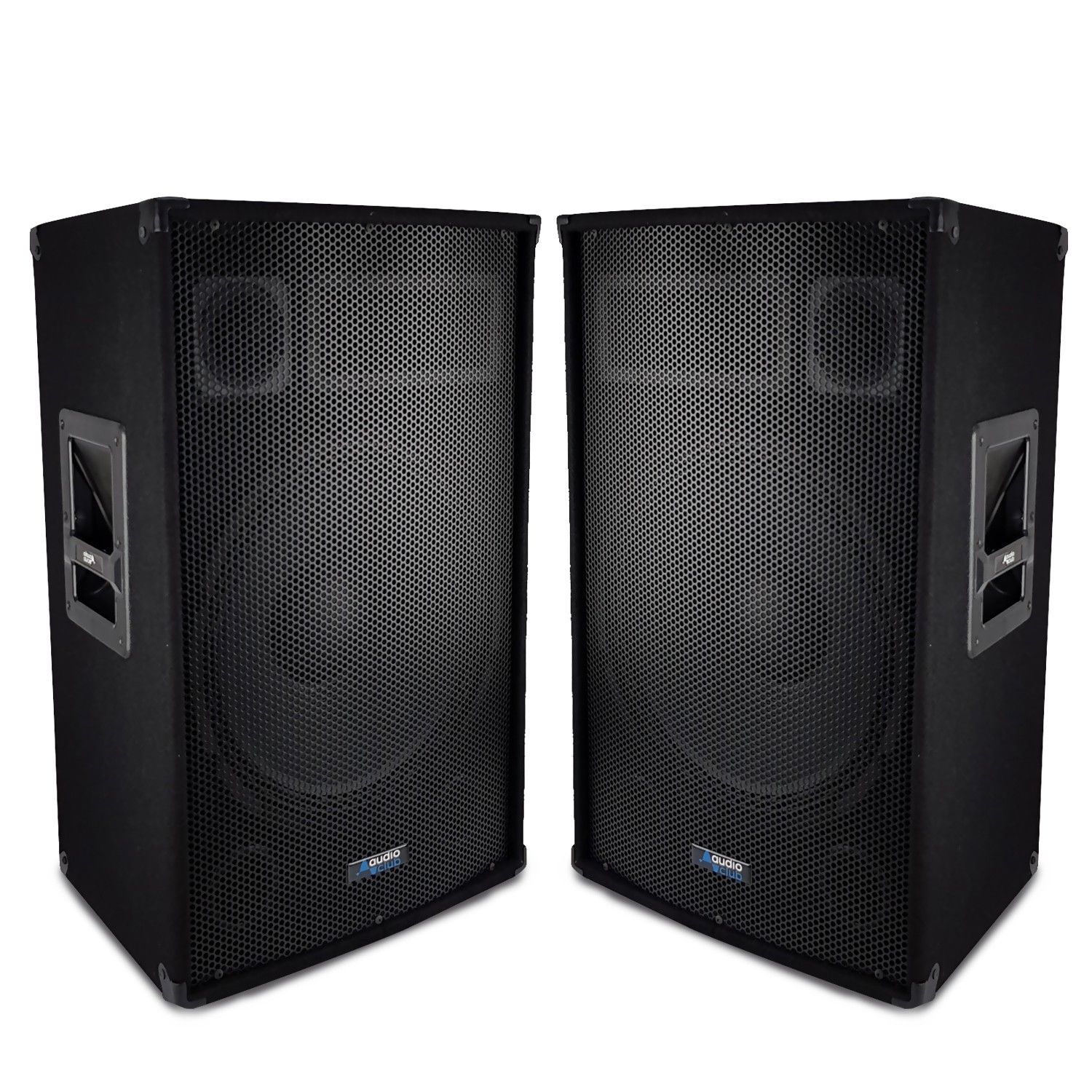 Sistema de sonido Audio Club de 4 altavoces, 2400W de potencia total, altavoces de 3 vías con bocina de 12