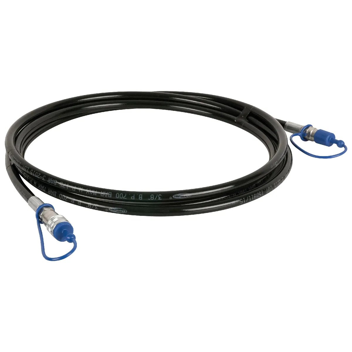 Showtec CO2 High Pressure Hose Quick-Lock - 10m Flexi Hose with Quick-Lock Fittings