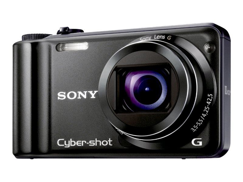 Sony CompactH55 Digital Camera - 14.1MP - 720p - 10x Optical Zoom - Black