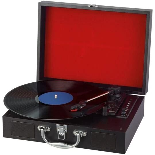 POSS Vinyl Bluetooth Turntable VINYL2020 Black Red