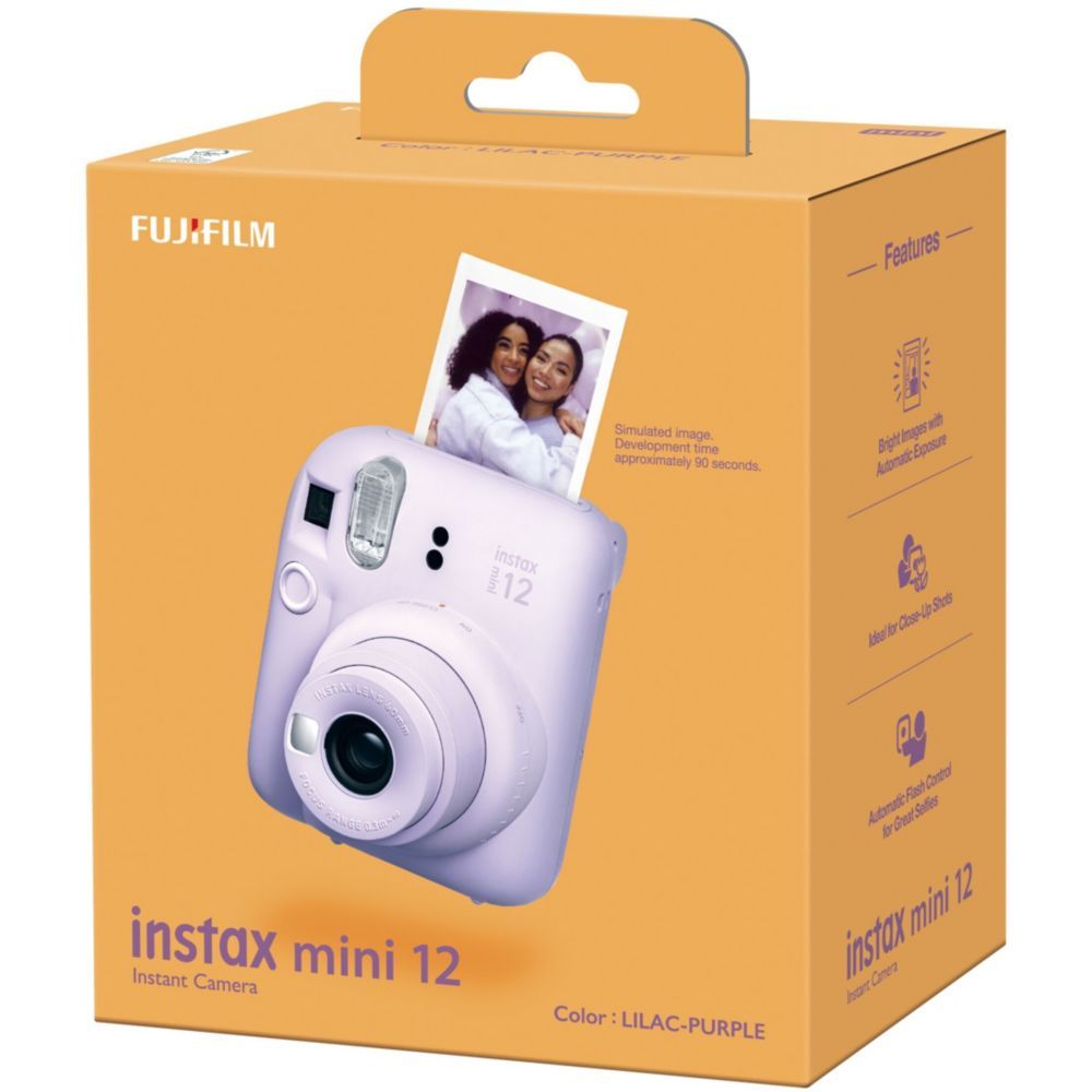 Cámara instantánea Fujifilm Instax Mini 12 - Lente de 60 mm - Lila Violeta