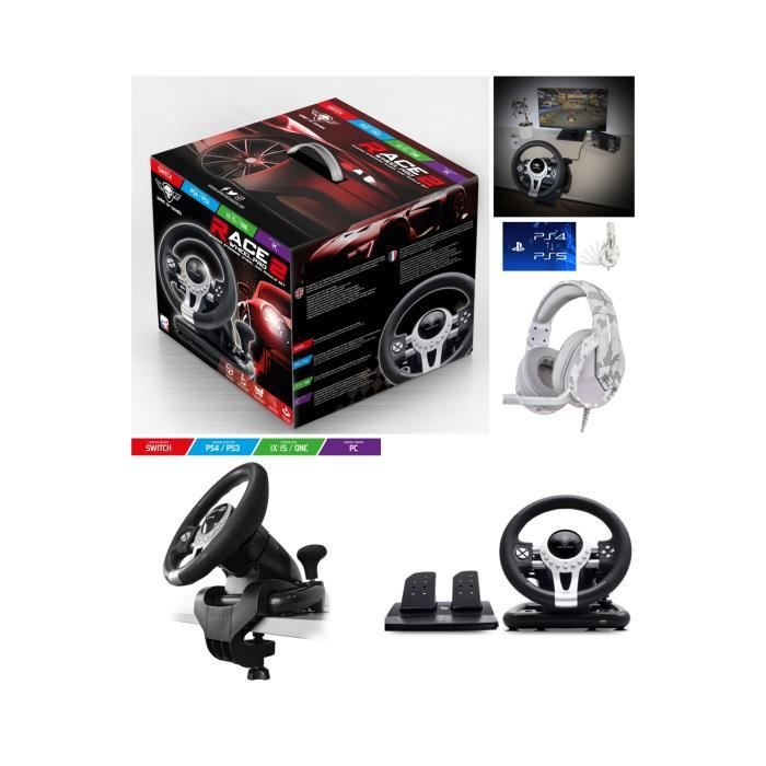 Volante de juego Spirit of Gamer Race Pro Wheel 2 para Xbox Series XS/PS4/PS3/SWITCH/PC