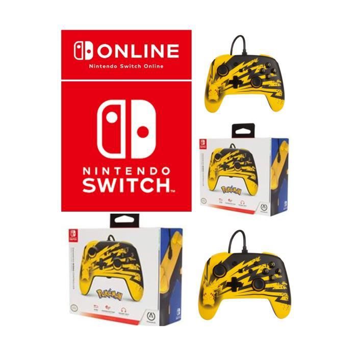Controlador cableado oficial Nintendo Switch Pikachu Lightning (pack de 2)