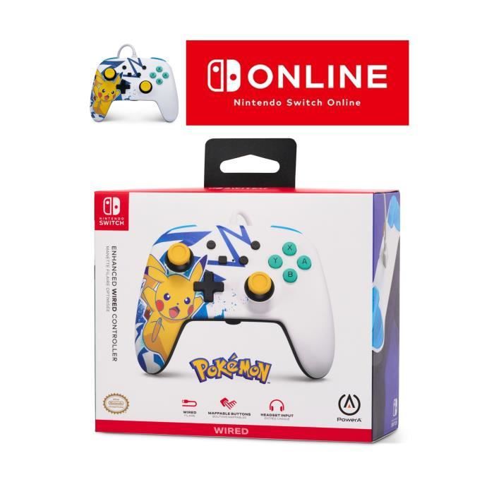 Controlador cableado Nintendo Pikachu High Voltage Oficial