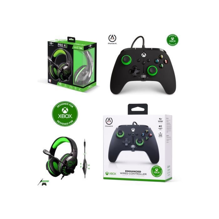 POWER A HINT PRO H3 Gaming Controller and Headset - Black