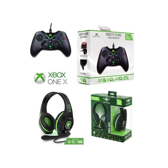Spirit of Gamer PRO-XH5 Xbox One/PC Gaming Headset - Black with Noise-Canceling Microphone