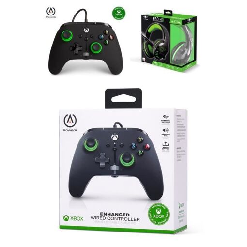 Controlador oficial Spirit of Gamer Xbox One/S/X/PC ARC Lightning Edición + Auricular de juego H3