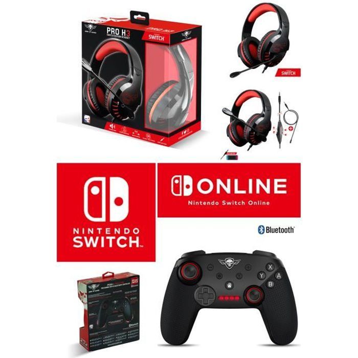 Gaming Headset - Spirit of Gamer PRO Gaming Switch Edition - Bluetooth - Red - Stereo