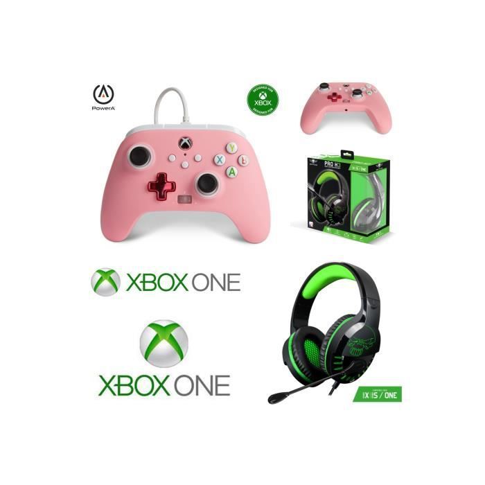 Édition Spéciale Spirit of Gamer Manette Xbox One S X PC - Casque de Jeu Pro H3 avec Son Stéréo Haute Fidélité