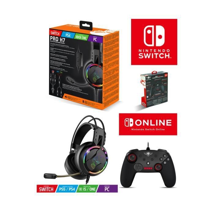 Spirit of Gamer Nintendo Switch Pro Gaming Controller + Switch Pro-SH7 Headset