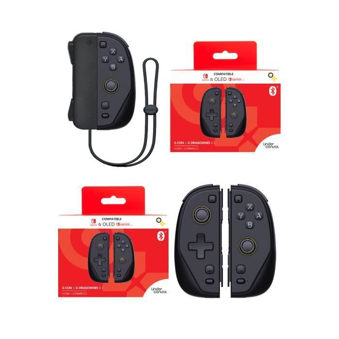 Nintendo Switch Joy-Con Controllers - Anthra Black + Straps V2