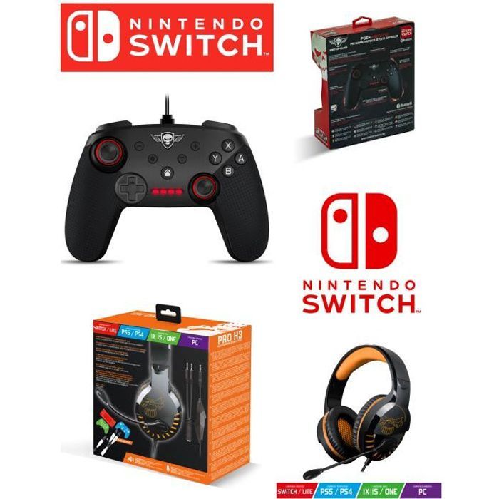 Spirit of Gamer SWITCH Pro Gaming Controller - PRO-SH3 Headset - 2.0 Stereo - Wired