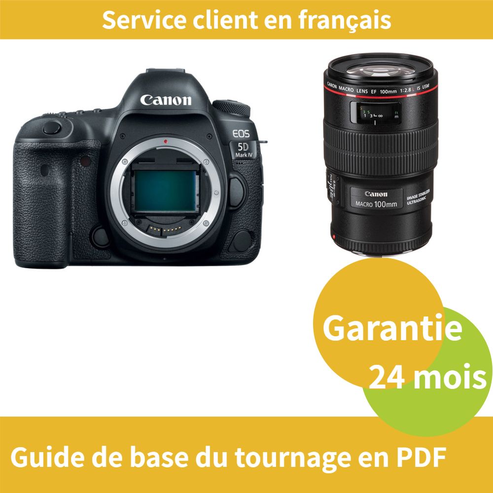 Canon EOS 5D Mark IV Camera + Canon EF 100mm f/2.8 L IS USM Macro Lens