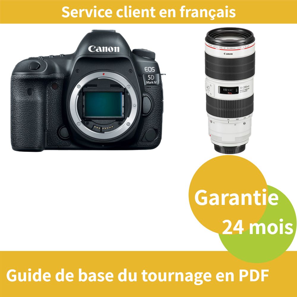 Canon EOS 5D Mark IV Camera + Canon EF 70-200mm f/2.8L IS III USM Lens