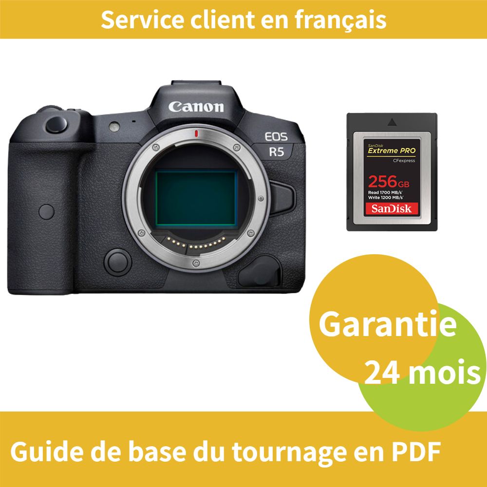 Canon EOS R5 Camera + SanDisk 256GB Extreme SD Card (PRO CFexpress Type B)