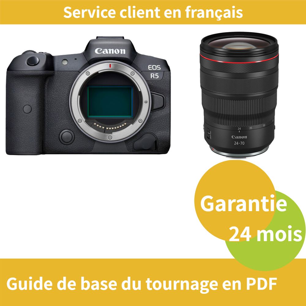 Canon EOS R5 Camera + Canon RF 24-70mm f/2.8 L IS USM Lens