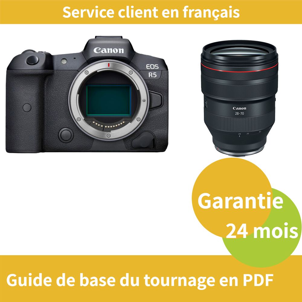 Canon EOS R5 Camera + Canon RF 28-70mm f/2 L USM Lens