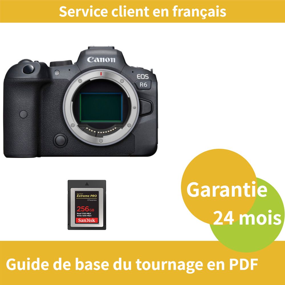 Canon EOS R6 Camera + SanDisk 256GB Extreme SD Card (PRO CFexpress Type B)