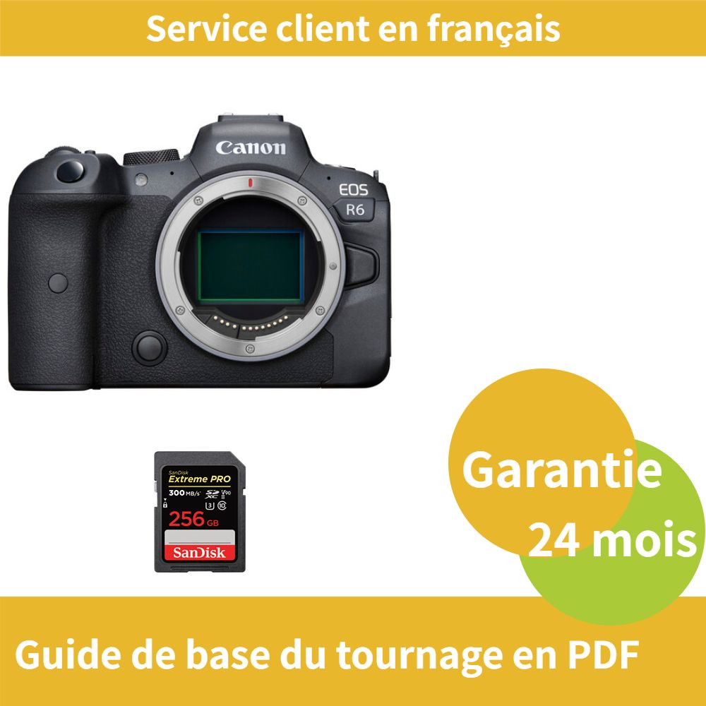 Canon EOS R6 Camera with SanDisk 256GB Extreme PRO SDXC UHS-II Card