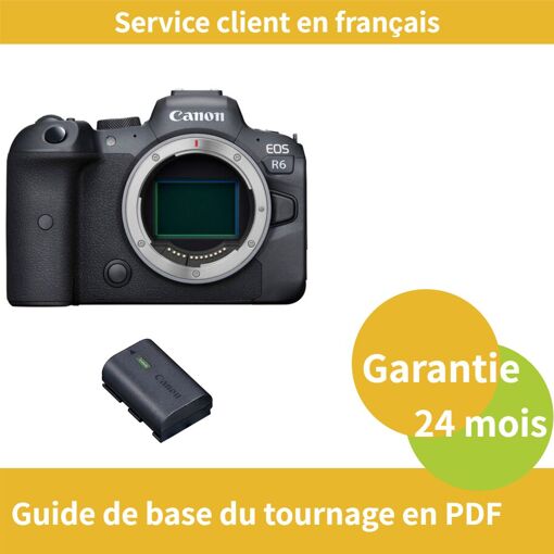 Cámara Canon EOS R6 + Batería oficial Canon LP-E6NH